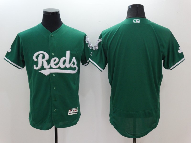 Men's Cincinnati Reds Green Celtic FlexBase Jersey