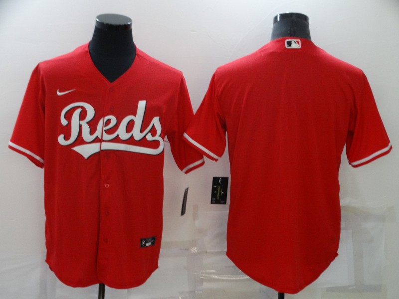 Men's Cincinnati Reds Blank Red Cool Base Jersey