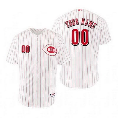 Men's Cincinnati Reds Customized White 1967 Turn Back The Clock Jersey