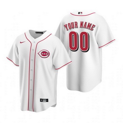 Men's Cincinnati Reds Customized White 2020 Cool Base Jersey