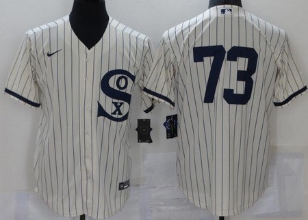 Men's Chicago White Sox #73 Yermin Mercedes Cream 2021 Field of Dreams Cool Base Jersey