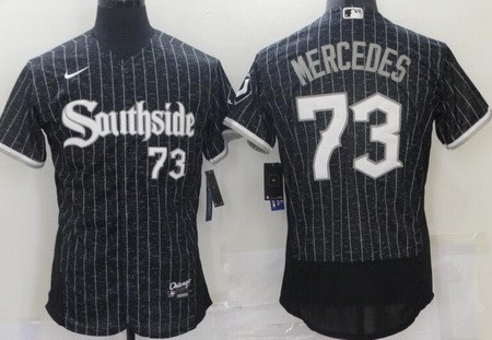 Men's Chicago White Sox #73 Yermin Mercedes Black 2021 City Authentic Jersey