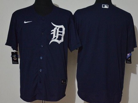 Men's Detroit Tigers Blank Navy 2020 Cool Base Jersey