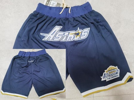 Men's Houston Astros Navy Throwback Just Don Shorts