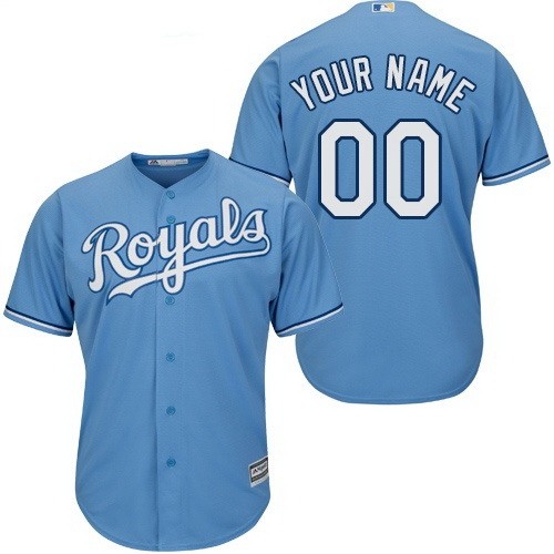 Men's Women Youth Kansas City Royals Customized Light Blue Cool Base Jersey