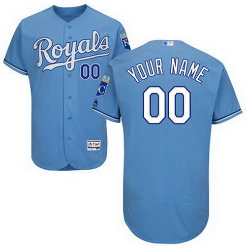 Men's Women Youth Kansas City Royals Customized Light Blue FlexBase Jersey