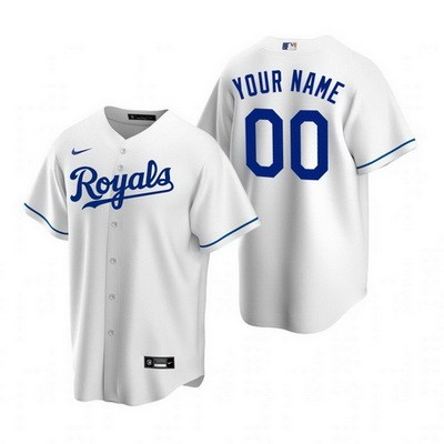 Men's Women Youth Kansas City Royals Customized White 2020 Cool Base Jersey