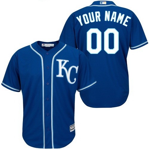 Men's Women Youth Kansas City Royals Customized Roayl Blue Cool Base Jersey