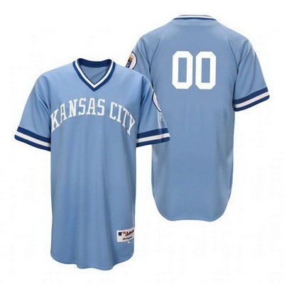 Men's Women Youth Kansas City Royals Customized Light Blue 1976 Turn Back The Clock Jersey