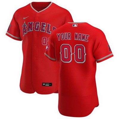 Men's Women You Los Angeles Angels Customized Red Alternate 2020 FlexBase Jersey