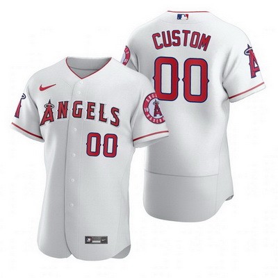 Men's Women You Los Angeles Angels Customized White 2020 FlexBase Jersey