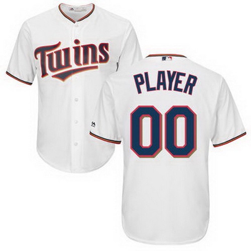 Men's Women Youth Minnesota Twins Customized White Cool Base Jersey