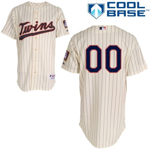 Men's Women Youth Minnesota Twins Customized Cream Stripes Cool Base Jersey