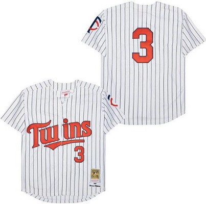 Men's Minnesota Twins #3 Harmon Killebrew White 1991 Throwback Jersey
