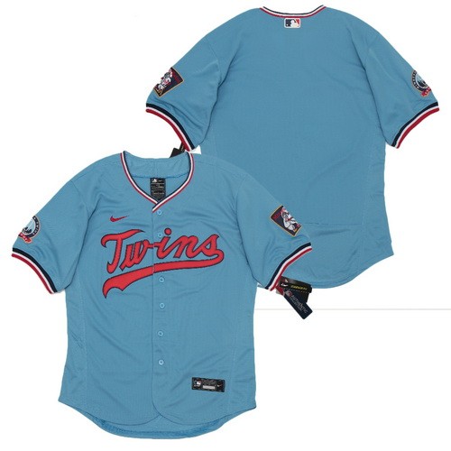 Men's Minnesota Twins Blank Blue 2020 FlexBase Jersey