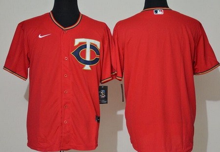 Men's Minnesota Twins Blank Red Cool Base Jersey