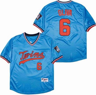 Men's Minnesota Twins #6 Tony Oliva Blue 1984 Turn Back The Clock Jersey