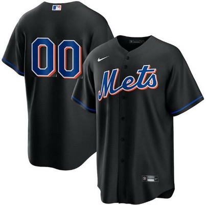 Men's Women Youth New York Mets Customized Black 2022 Cool Base Jersey