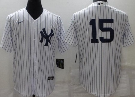 Men's New York Yankees #15 Thurman Munson White Cool Base Jersey