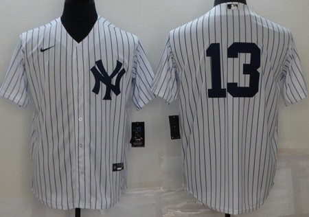 Men's New York Yankees #13 Joey Gallo White Cool Base Jersey