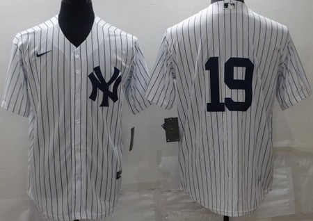 Men's New York Yankees #19 Masahiro Tanaka White Cool Base Jersey