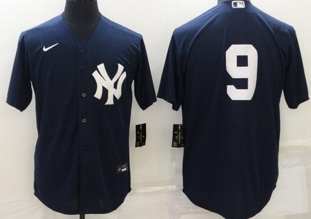Men's New York Yankees #9 Roger Maris Navy Cool Base Jersey
