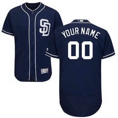 Men's  Women Youth San Diego Padres Customized Navy Blue FlexBase Jersey