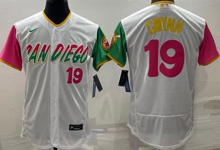 Men's San Diego Padres #19 Tony Gwynn White 2022 City Connect Authentic Jersey