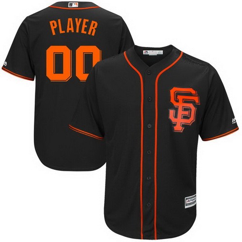 Men's Women Youth San Francisco Giants Customized Black 2017 Cool Base Jersey