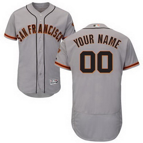 Men's Women Youth San Francisco Giants Customized Gray FlexBase Jersey