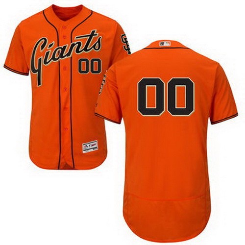Men's Women Youth San Francisco Giants Customized Orange FlexBase Jersey