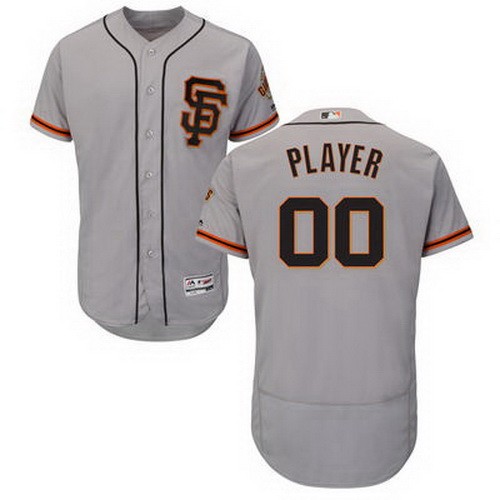 Men's Women Youth San Francisco Giants Customized Gray 2 FlexBase Jersey