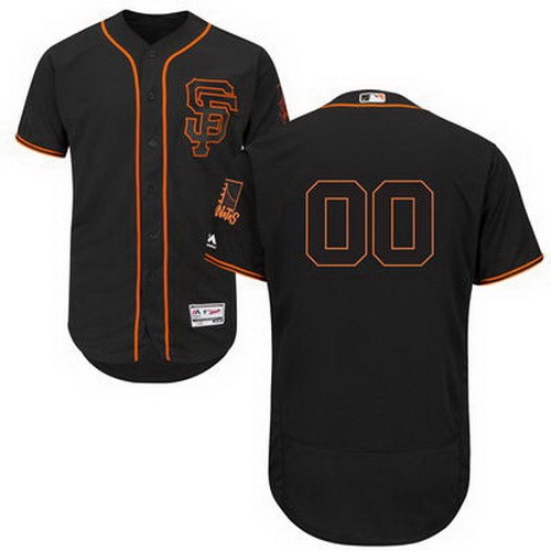 Men's Women Youth San Francisco Giants Customized Black FlexBase Jersey