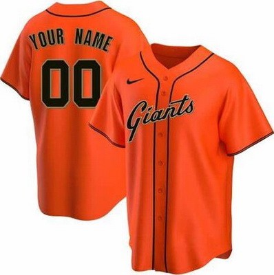 Men's Women Youth San Francisco Giants Customized Orange Nike Cool Base Jersey