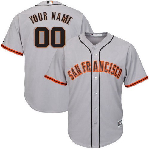 Men's Women Youth San Francisco Giants Customized Gray Cool Base Jersey