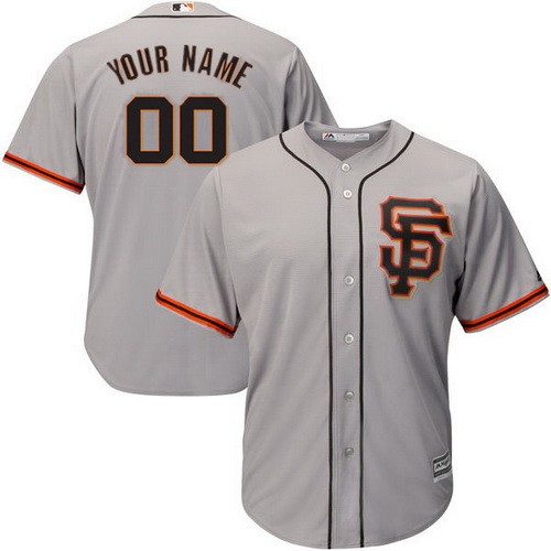 Men's Women Youth San Francisco Giants Customized Gray 2 Cool Base Jersey