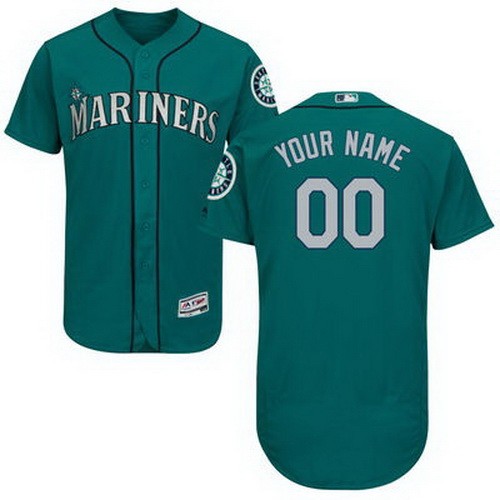 Men's  Women Youth Seattle Mariners Customized Green FlexBase Jersey