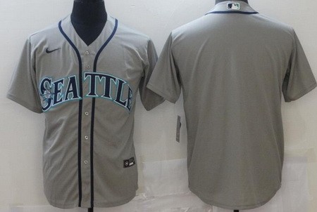 Men's Seattle Mariners Blank Gray Cool Base Jersey