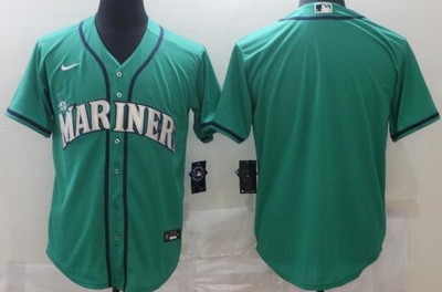 Men's Seattle Mariners Blank Green Cool Base Jersey