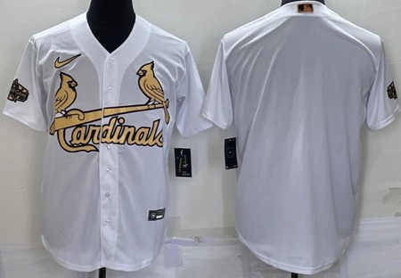 Men's St Louis Cardinals Blank White 2022 All Star Cool Base Jersey