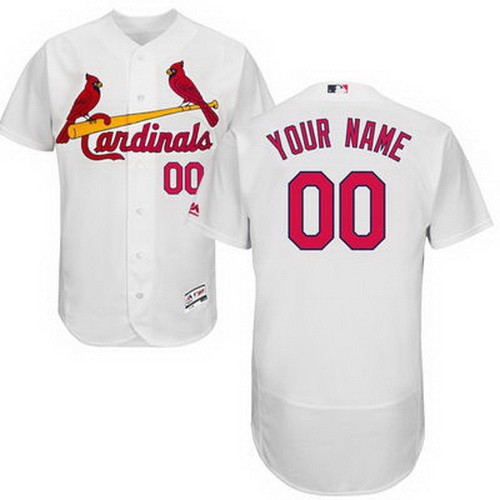 Men's Women Youth St Louis Cardinals Customized White FlexBase Jersey