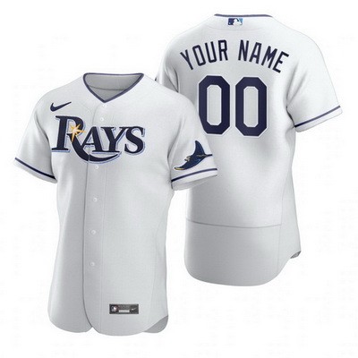 Men's Women Youth Tampa Bay Rays CustomizedWhite 2020 FlexBase Jersey