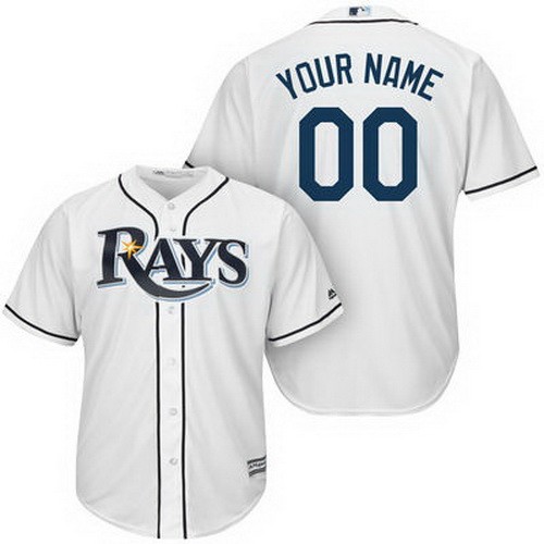 Men's Women Youth Tampa Bay Rays CustomizedWhite Cool Base Jersey