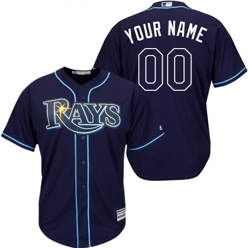 Men's Women Youth Tampa Bay Rays CustomizedNavy Blue Cool Base Jersey