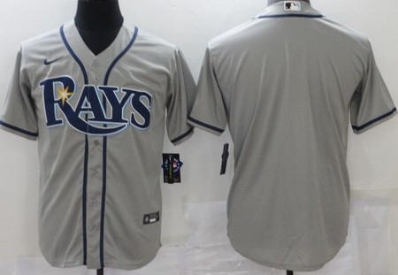 Men's Tampa Bay Rays Blank Gray Cool Base Jersey