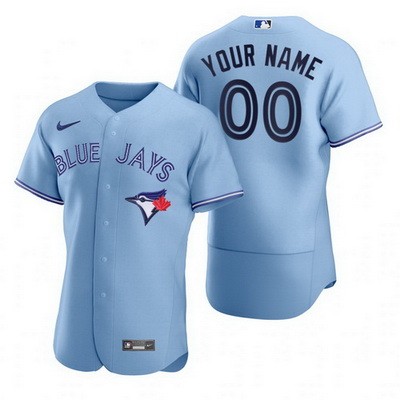 Men's Women Youth Toronto Blue Jays Customized Light Blue 2020 FlexBase Jersey
