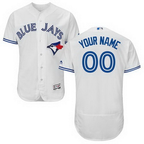 Men's Women Youth Toronto Blue Jays Customized White FlexBase Jersey