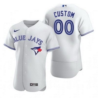 Men's Women Youth  Toronto Blue Jays Customized White 2020 FlexBase Jersey