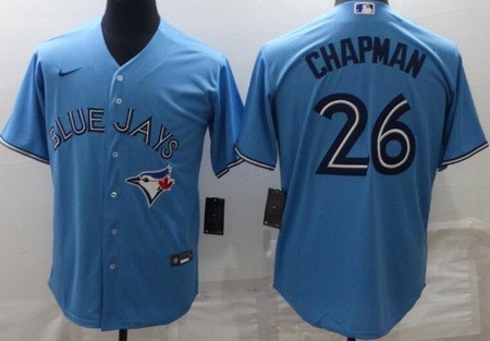Men's Toronto Blue Jays #26 Matt Chapman Light Blue Cool Base Jersey