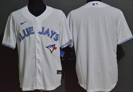Men's Toronto Blue Jays Blank White Cool Base Jersey